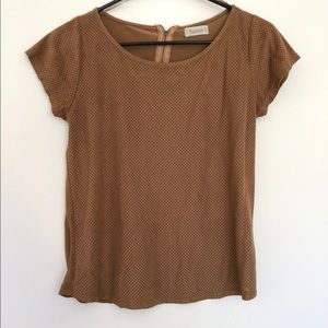 Suede T-shirt